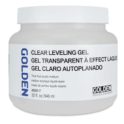 Golden Acrylic Medium - Clear Leveling Gel, 32 oz jar 