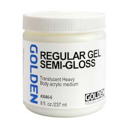 GEL MEDIUM 8 OZ REGU SEMI GLOS