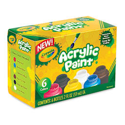 Crayola Portfolio Series Acrylics - Set of 6, front of the packaging
