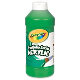 Crayola Portfolio Series Acrylics - Light Green, 16 oz Bottle