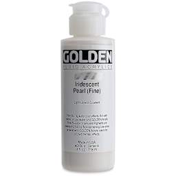 Golden Fluid Acrylics - Iridescent Pearl (Fine), 4 oz bottle