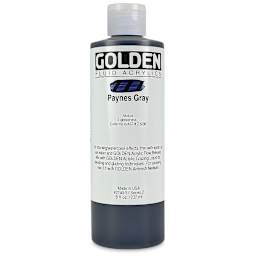 Golden Fluid Acrylics - Payne's Gray, 8 oz bottle