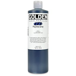 Golden Fluid Acrylics - Payne's Gray, 16 oz bottle