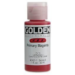 Golden Fluid Acrylics - Primary Magenta, 1 oz bottle