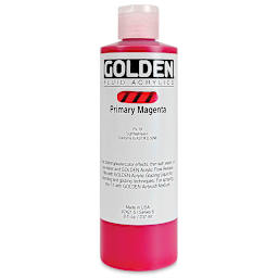 Golden Fluid Acrylics - Primary Magenta, 8 oz bottle