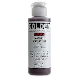 Golden Fluid Acrylics - Alizarin Crimson Hue, 4 oz bottle