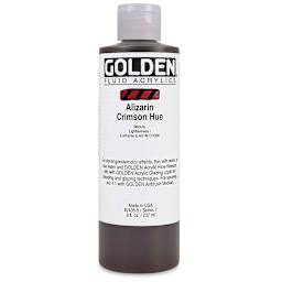 Golden Fluid Acrylics - Alizarin Crimson Hue, 8 oz bottle