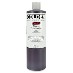 Golden Fluid Acrylics - Alizarin Crimson Hue, 16 oz bottle