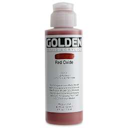 Golden Fluid Acrylics - Red Oxide, 4 oz bottle