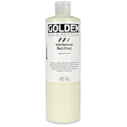 Golden Fluid Acrylics - Interference Red (Fine), 16 oz bottle
