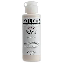 Golden Fluid Acrylics - Interference Red (Fine), 4 oz bottle