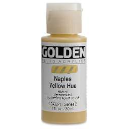 Golden Fluid Acrylics - Naples Yellow Historical Hue, 1 oz bottle