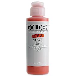 Golden Fluid Acrylics - Vat Orange, 4 oz bottle
