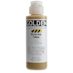 Golden Fluid Acrylics - Nickel Azo Yellow, 4 oz bottle