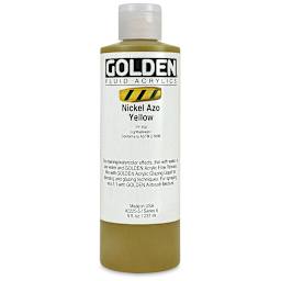 Golden Fluid Acrylics - Nickel Azo Yellow, 8 oz bottle