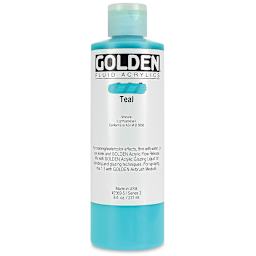 Golden Fluid Acrylics - Teal, 8 oz bottle