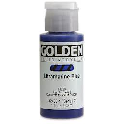 Golden Fluid Acrylics - Ultramarine Blue, 1 oz bottle