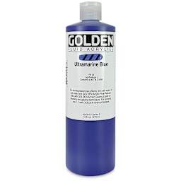 Golden Fluid Acrylics - Ultramarine Blue, 16 oz bottle