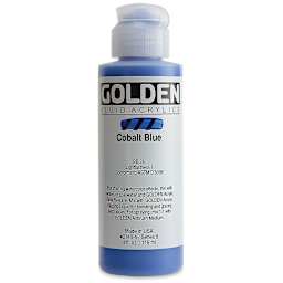 Golden Fluid Acrylics - Cobalt Blue, 4 oz bottle
