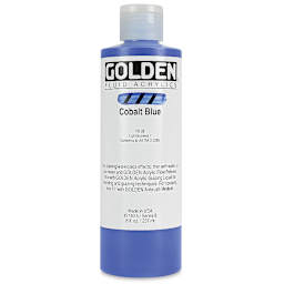 Golden Fluid Acrylics - Cobalt Blue, 8 oz bottle