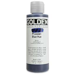 Golden Fluid Acrylics - Prussian Blue Historical Hue, 4 oz bottle