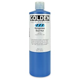 Golden Fluid Acrylics - Manganese Blue Historical Hue, 16 oz bottle