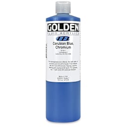 Golden Fluid Acrylics - Cerulean Blue Chromium, 16 oz bottle