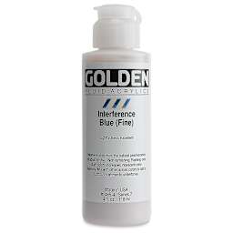 Golden Fluid Acrylics - Interference Blue (Fine), 4 oz bottle