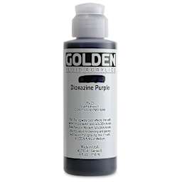 Golden Fluid Acrylics - Dioxazine Purple, 4 oz bottle
