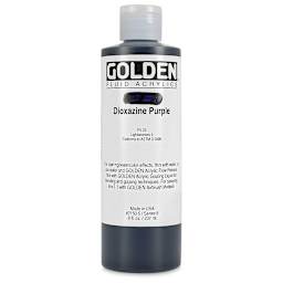 Golden Fluid Acrylics - Dioxazine Purple, 8 oz bottle