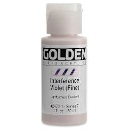 Golden Fluid Acrylics - Interference Violet (Fine), 1 oz bottle
