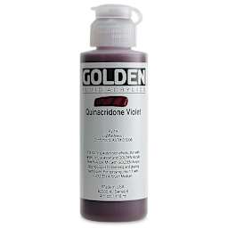 Golden Fluid Acrylics - Quinacridone Violet, 4 oz bottle