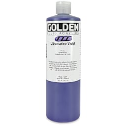Golden Fluid Acrylics - Ultramarine Violet, 16 oz bottle