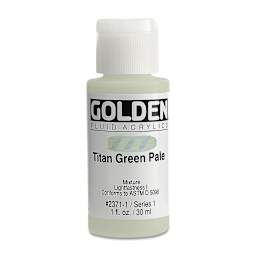 Golden Fluid Acrylics - Titan Green Pale, 1 oz bottle