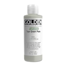 Golden Fluid Acrylics - Titan Green Pale, 4 oz bottle