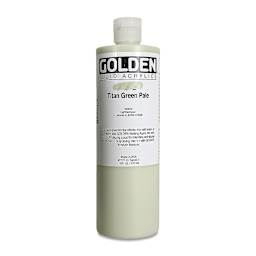 Golden Fluid Acrylics - Titan Green Pale, 16 oz bottle
