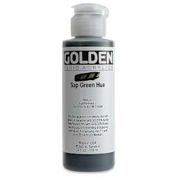 Golden Fluid Acrylics - Sap Green Historical Hue, 4 oz bottle