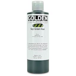 Golden Fluid Acrylics - Sap Green Historical Hue, 8 oz bottle