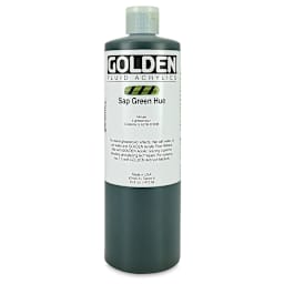 Golden Fluid Acrylics - Sap Green Historical Hue, 16 oz bottle