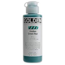 Golden Fluid Acrylics - Viridian Green Historical Hue, 4 oz bottle