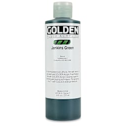 Golden Fluid Acrylics - Jenkins Green, 8 oz bottle