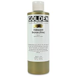 Golden Fluid Acrylics - Iridescent Bronze (Fine), 8 oz bottle