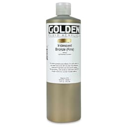 Golden Fluid Acrylics - Iridescent Bronze (Fine), 16 oz bottle