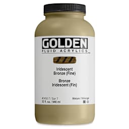 Golden Fluid Acrylic - Iridescent Bronze (Fine), 32 oz