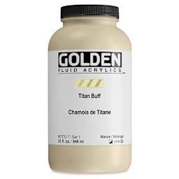 Golden Fluid Acrylics - Titan Buff, 32 oz