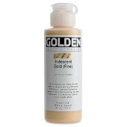 Golden Fluid Acrylics - Iridescent Gold (Fine), 4 oz bottle