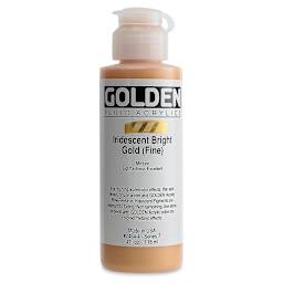 Golden Fluid Acrylics - Iridescent Bright Gold (Fine), 4 oz bottle