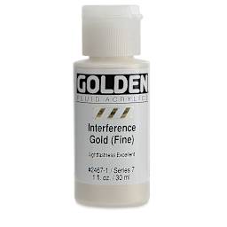 Golden Fluid Acrylics - Interference Gold (Fine), 1 oz bottle