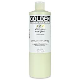 Golden Fluid Acrylics - Interference Gold (Fine), 16 oz bottle