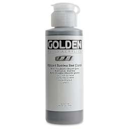 Golden Fluid Acrylics - Iridescent Stainless Steel, 4 oz bottle